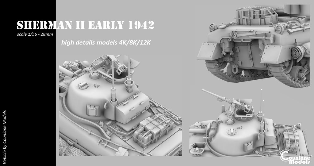 Counlane SHERMAN II early DV Hull 1942 (UK, WW2)