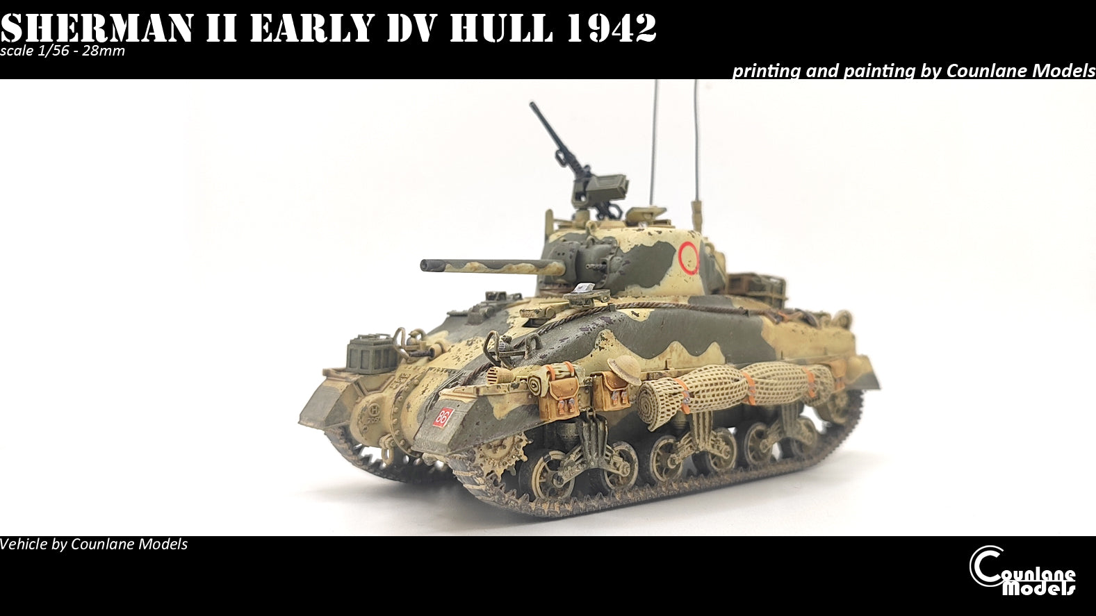 Counlane SHERMAN II early DV Hull 1942 (UK, WW2)