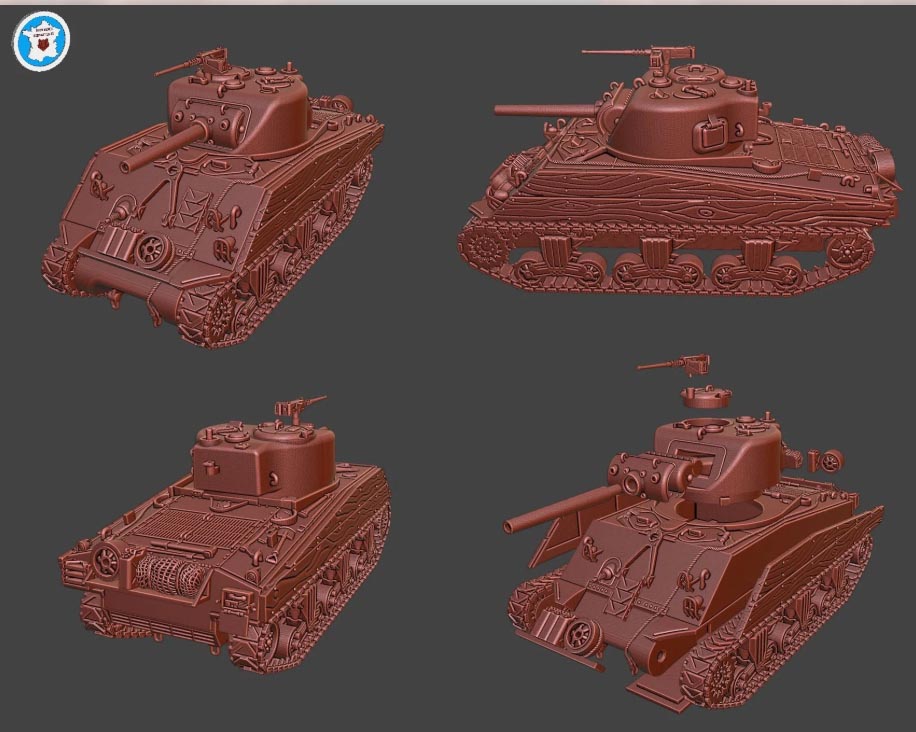 Arvernes Sherman M4A3 105 mm (USA, WW2)