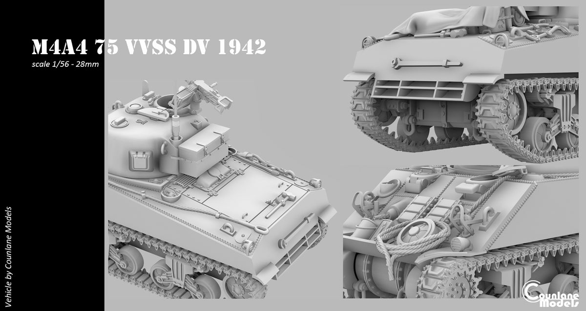 Counlane Sherman M4A4 75 VVSS DV  (UK, WW2)