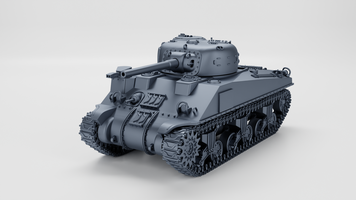 WG3D Sherman Crocodile M4A4 + Trailer (US, WW2)