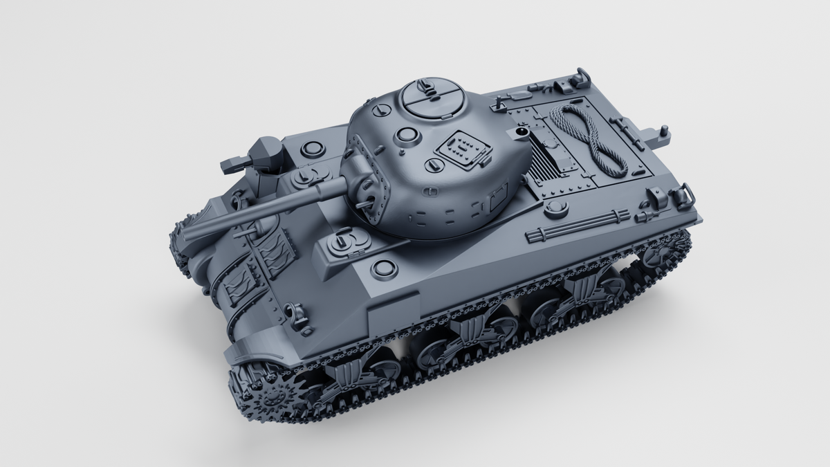 WG3D Sherman Crocodile M4A4 + Trailer (US, WW2)