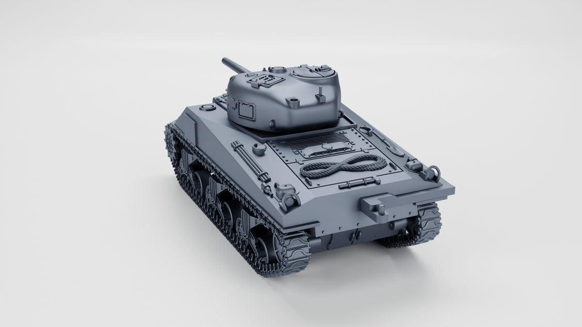 WG3D Sherman Crocodile M4A4 + Trailer (US, WW2)