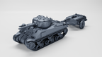 WG3D Sherman Crocodile M4A4 + Trailer (US, WW2)