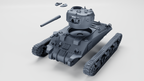 WG3D Sherman Crocodile M4A4 + Trailer (US, WW2)
