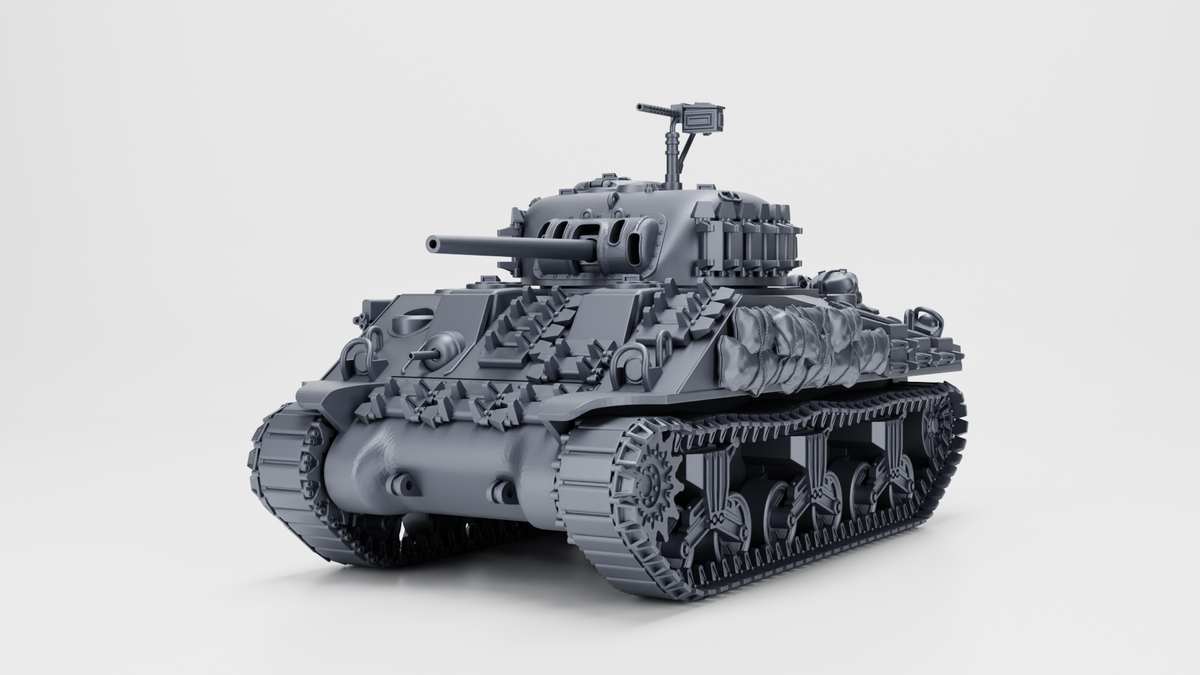 WG3D Sherman M4 mid-production with a cast nose (US, WW2)