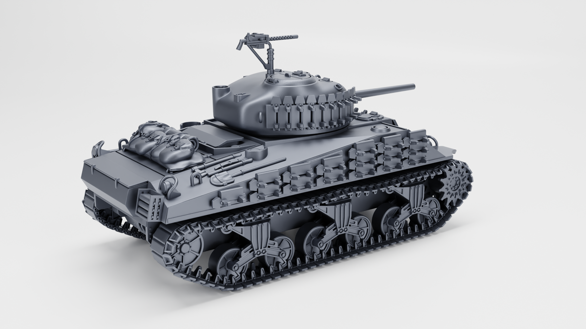 WG3D Sherman M4 mid-production with a cast nose (US, WW2)