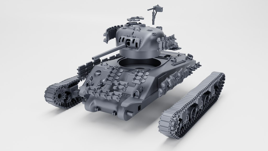 WG3D Sherman M4 mid-production with a cast nose (US, WW2)