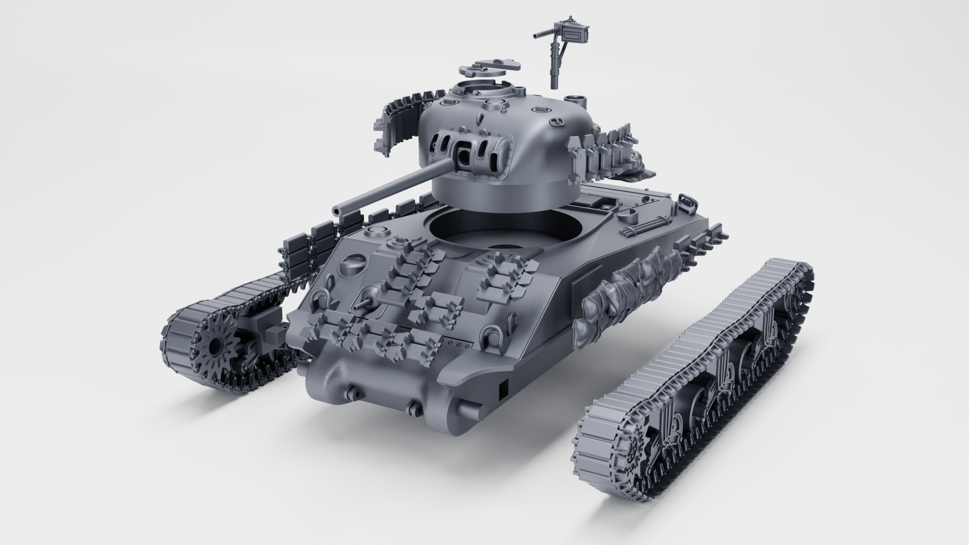 WG3D Sherman M4 mid-production with a cast nose (US, WW2)