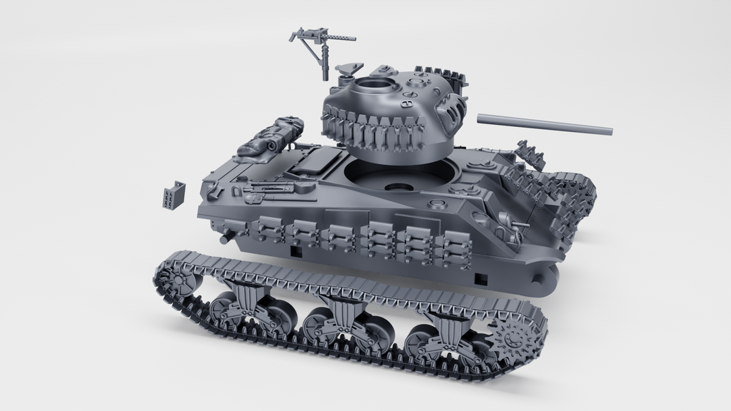 WG3D Sherman M4 mid-production with a cast nose (US, WW2)