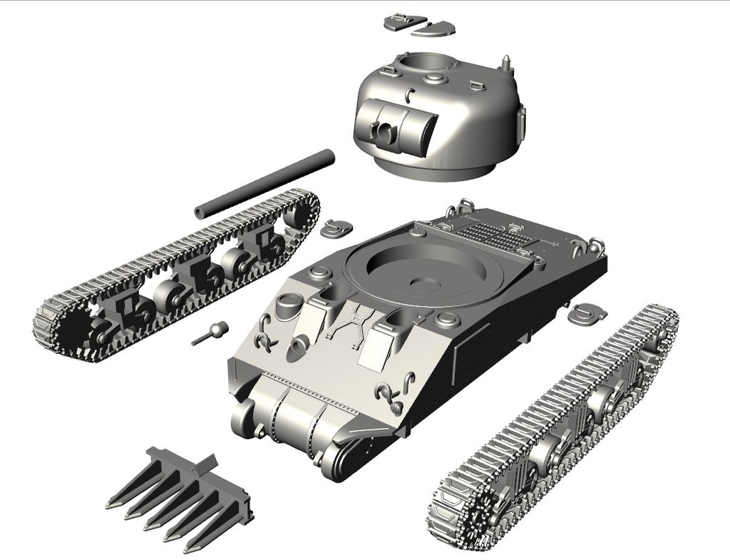 WG3D Sherman Rhinoceros Tank (USA, WW2)