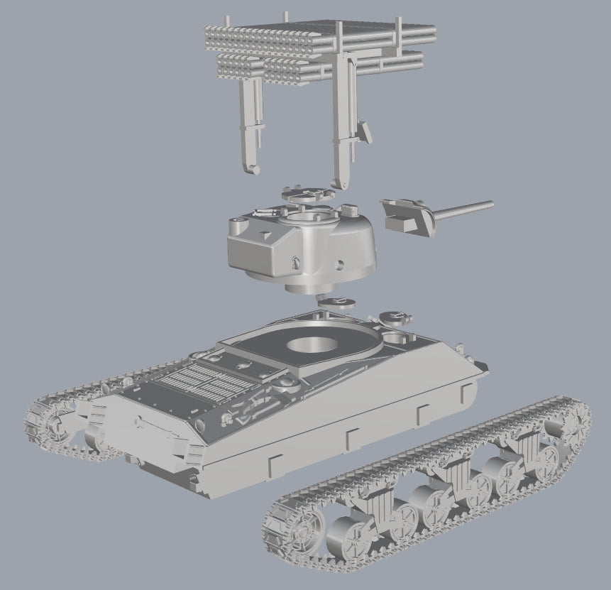 WG3D T34 Sherman Rocket Launcher (Calliope) (USA, WW2)