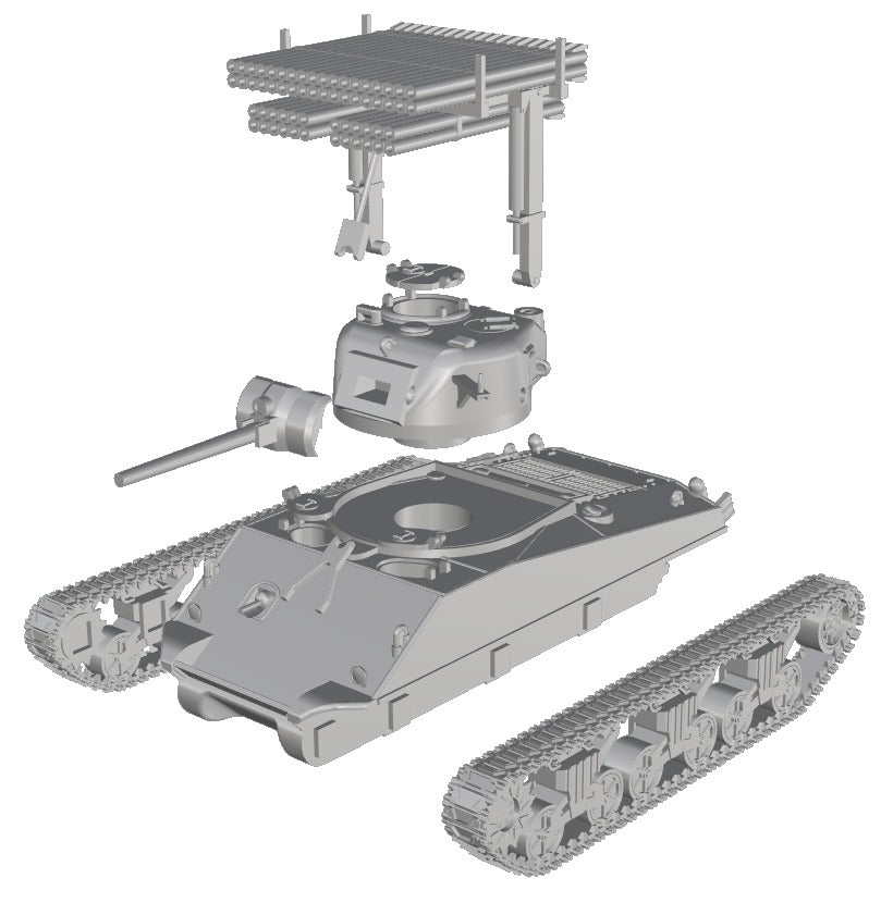 WG3D T34 Sherman Rocket Launcher (Calliope) (USA, WW2)