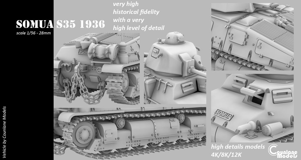 Counlane Somua S35 (France, WW2)