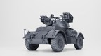 WG3D Staghound Mk.I with Landmattress (8 Rockets) (US, WW2)