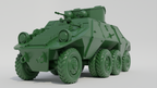 WG3D Steyr ADGZ Armored Car (8 Rad) + 2 Tankmen (Austria, Germany, WW2)