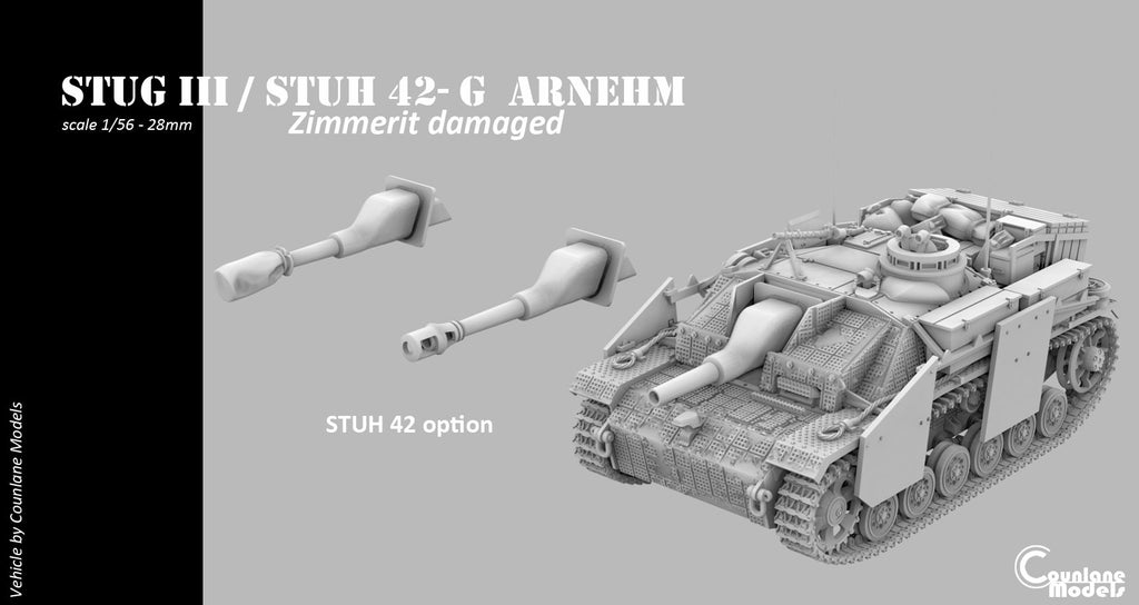 Counlane Stug III / Stuh 42 G Arnehm Zimmerit Damage (Germany, WW2)
