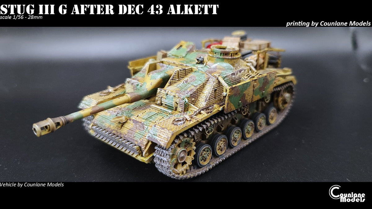 Counlane Stug III/StuH 42 G after dec-1943 ALKETT factory (Germany, WW2)