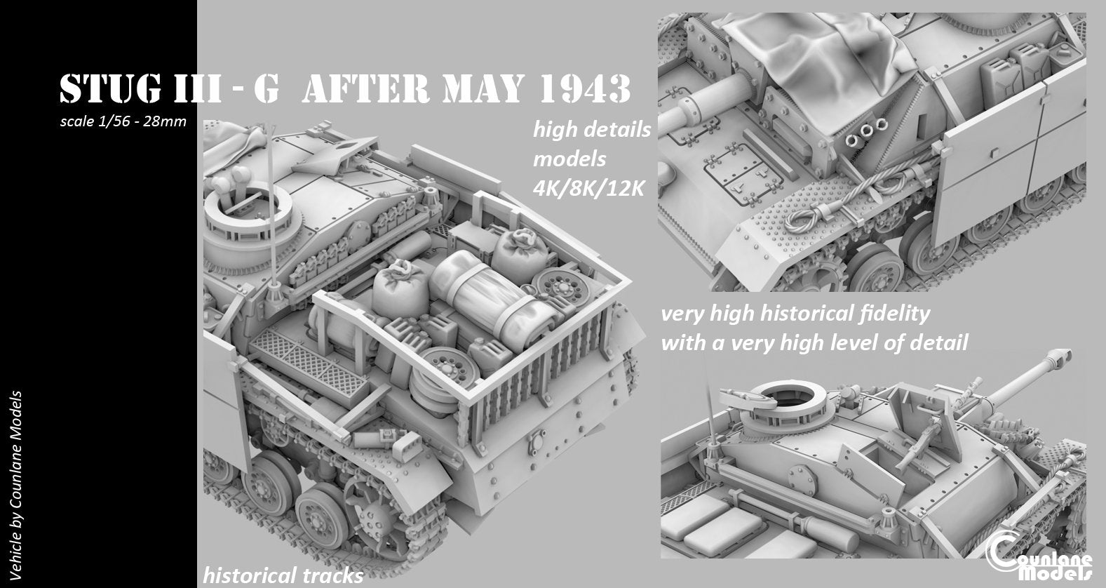 Counlane Stug III/StuH 42 G after may-1943 (Germany, WW2)