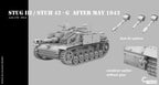 Counlane Stug III/StuH 42 G after may-1943 (Germany, WW2)