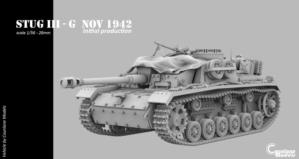 Counlane Stug III G after nov-1942 (Germany, WW2)