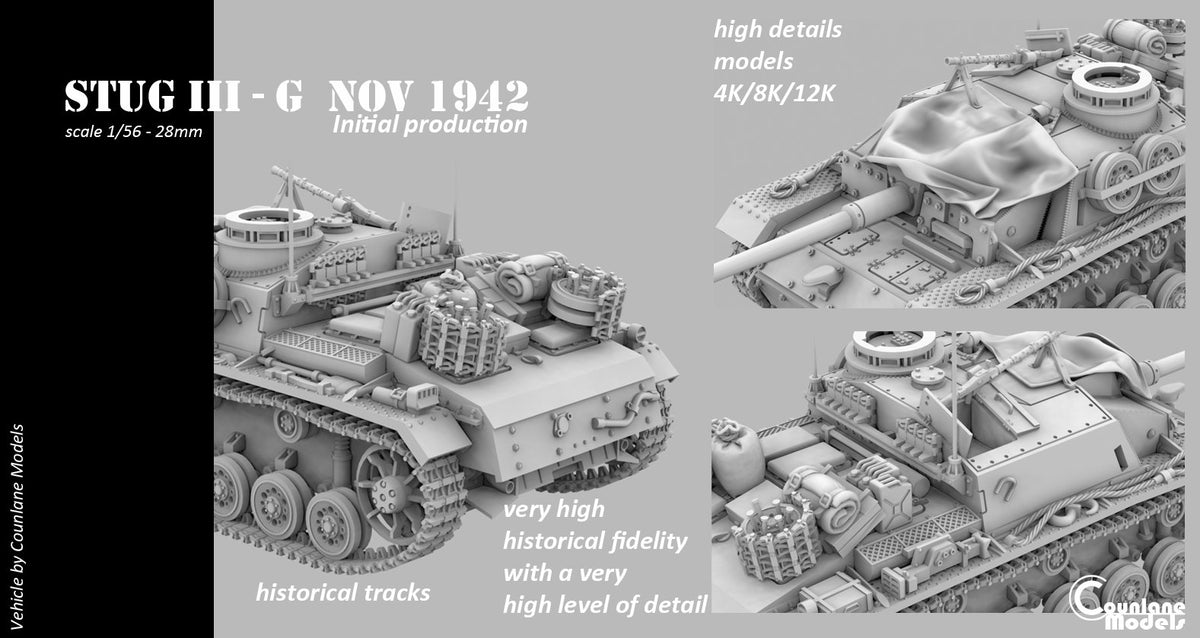 Counlane Stug III G after nov-1942 (Germany, WW2)