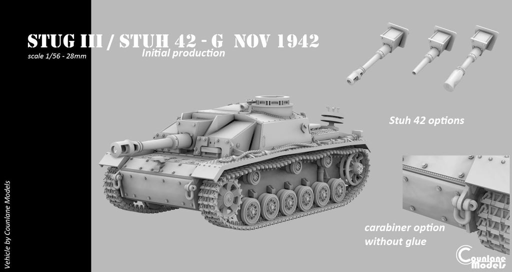 Counlane Stug III G after nov-1942 (Germany, WW2)