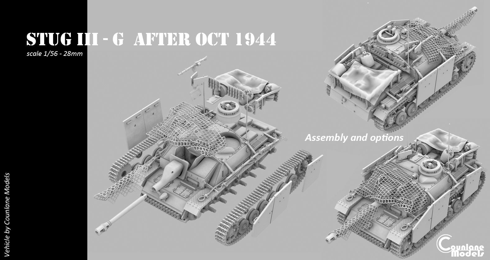 Counlane Stug III/StuH 42 G after oct-1944 (Germany, WW2)