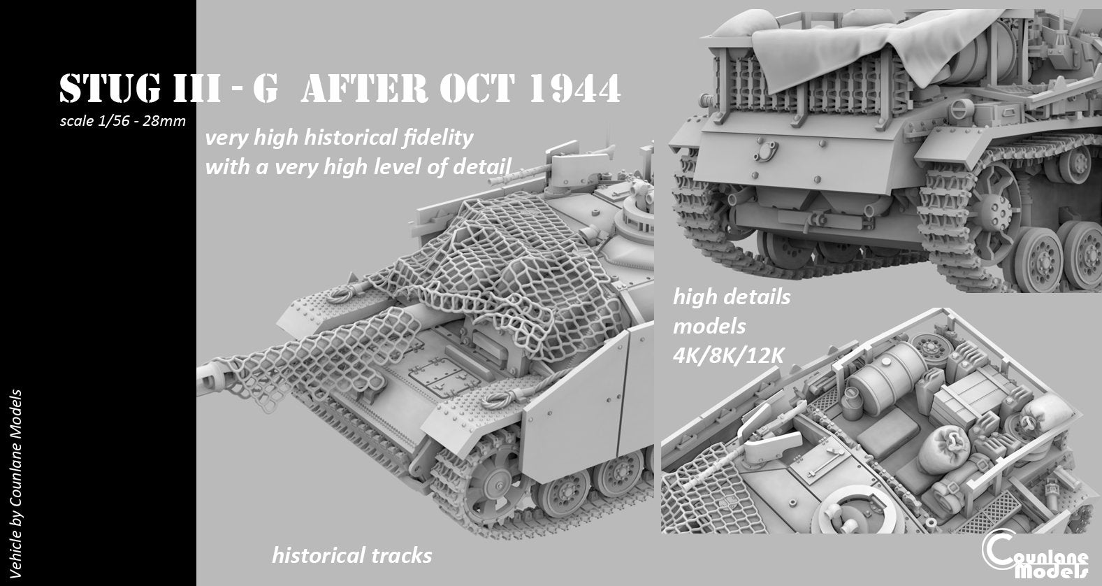 Counlane Stug III/StuH 42 G after oct-1944 (Germany, WW2)
