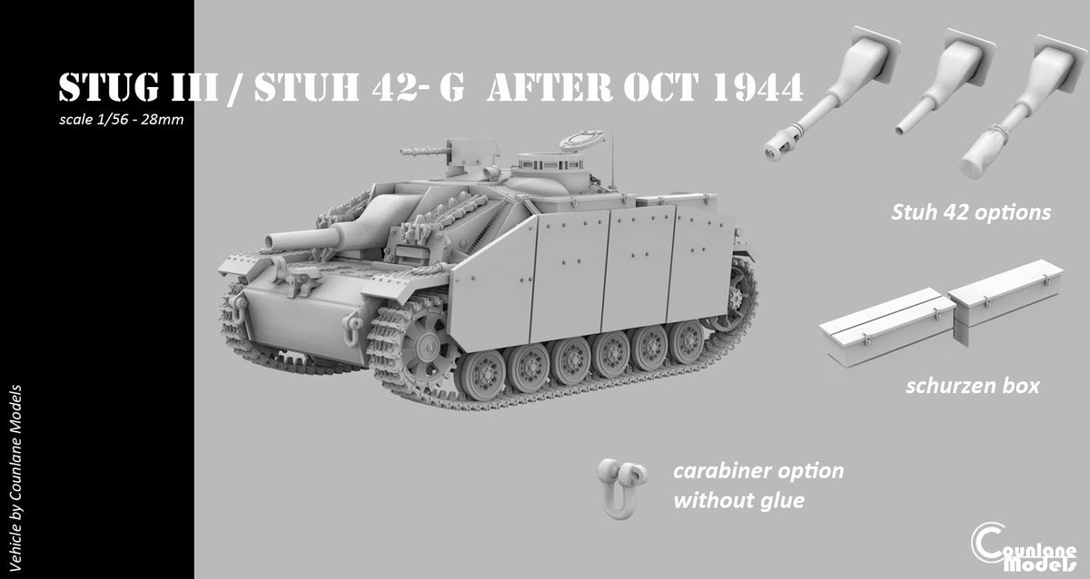 Counlane Stug III/StuH 42 G after oct-1944 (Germany, WW2)