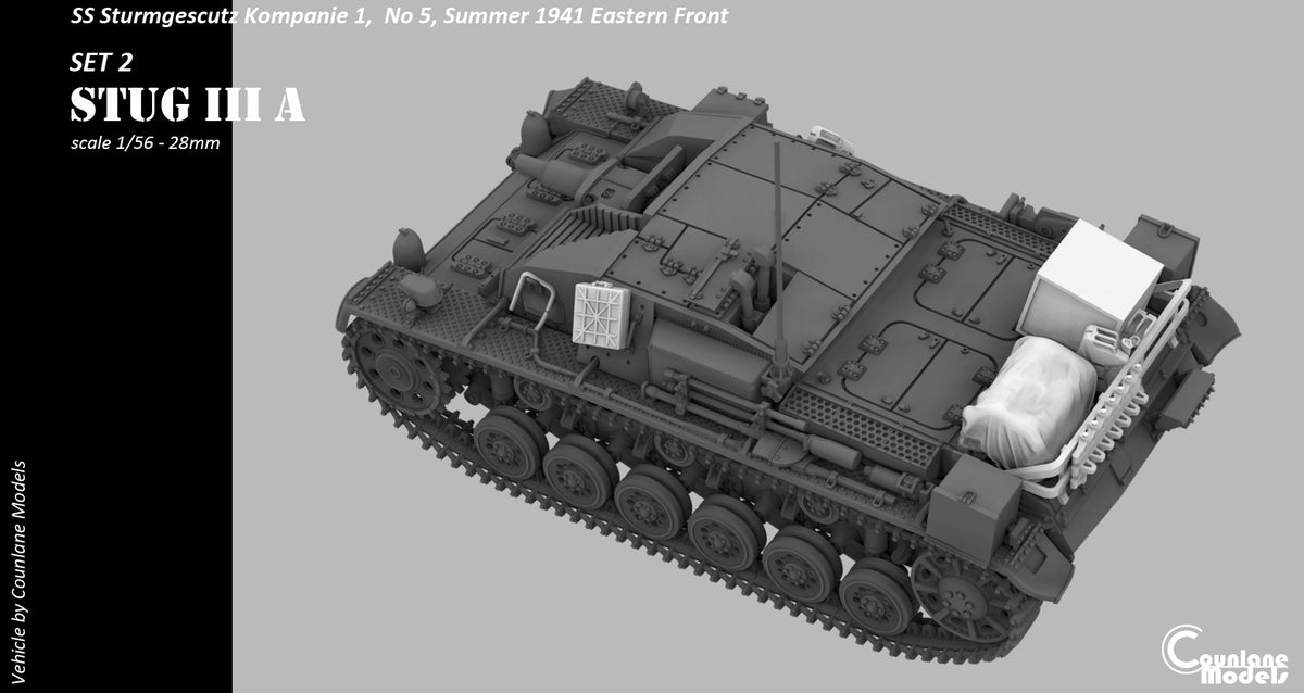 Counlane Stug III A set 2 1941 OPTIONAL STOWAGE (Germany, WW2)