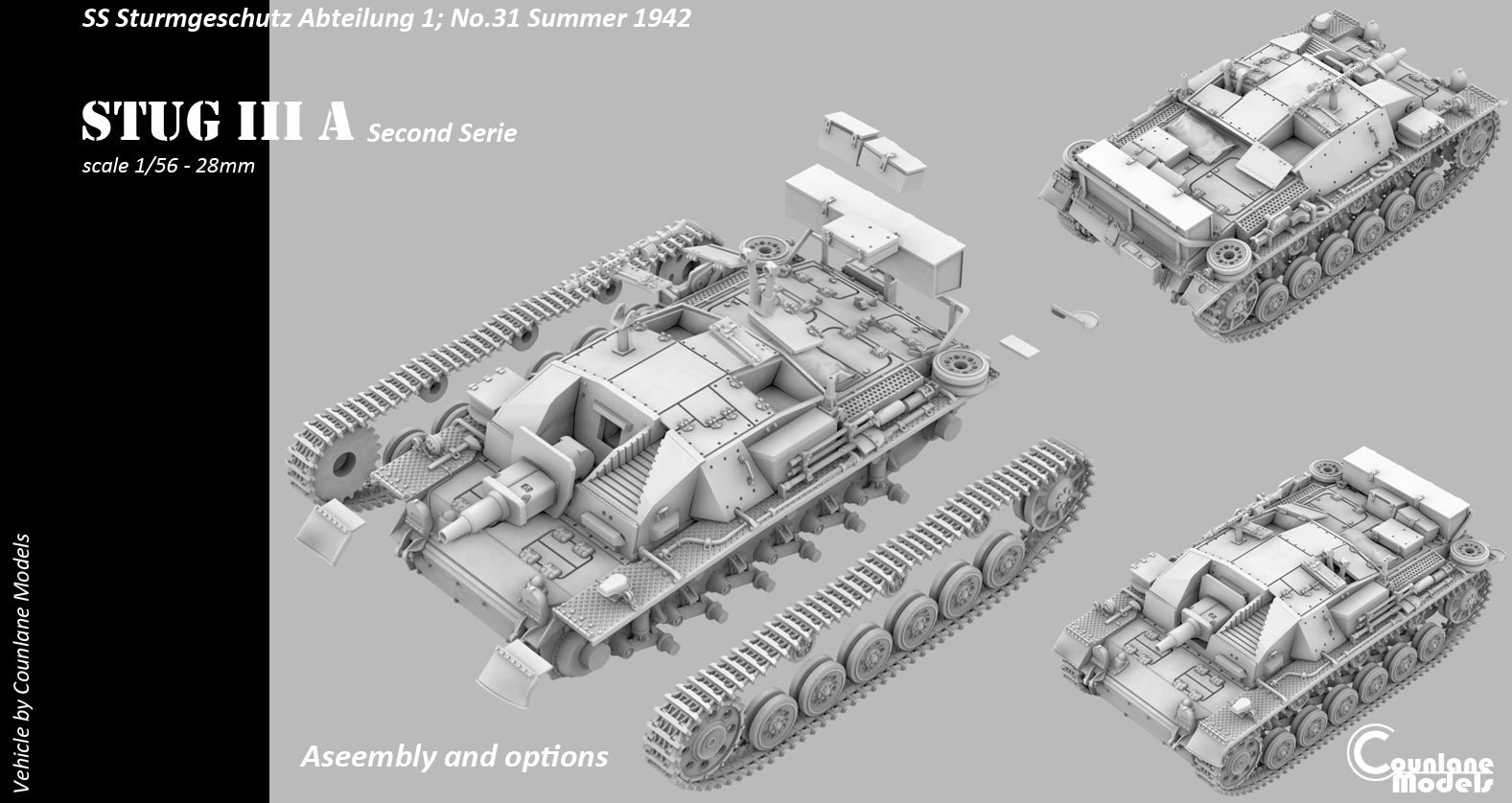 Counlane Stug III A series 2 1942 (Germany, WW2)