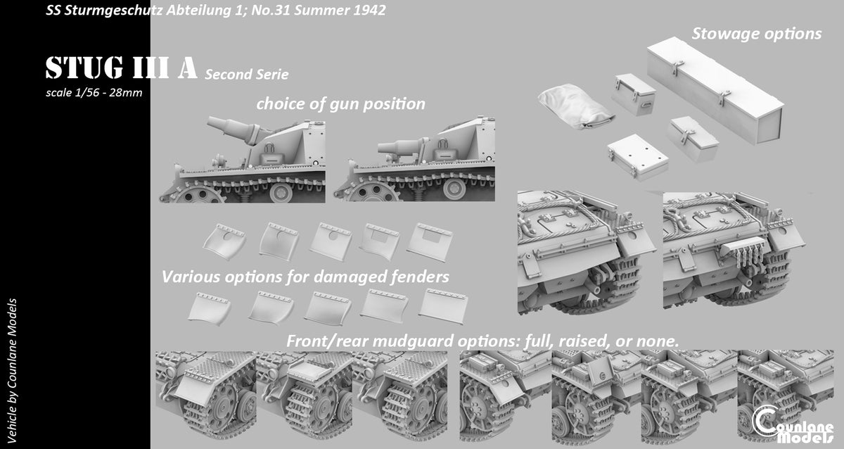 Counlane Stug III A series 2 1942 (Germany, WW2)