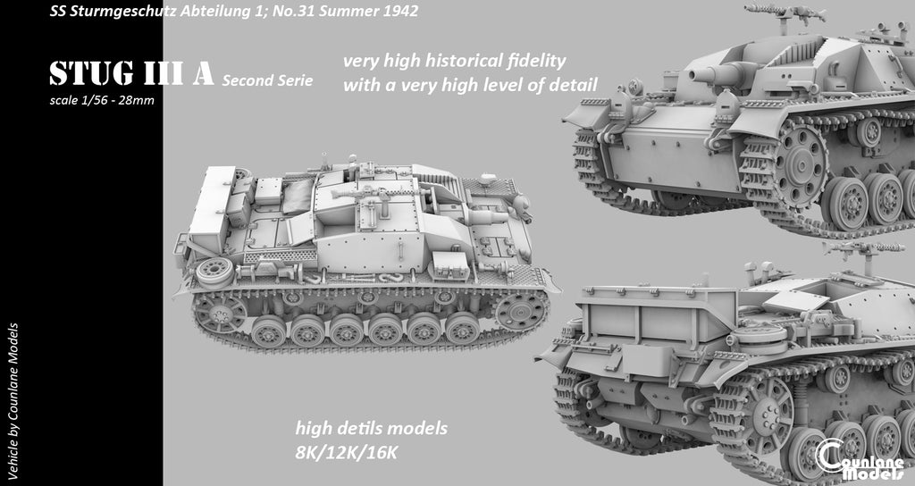 Counlane Stug III A series 2 1942 (Germany, WW2)