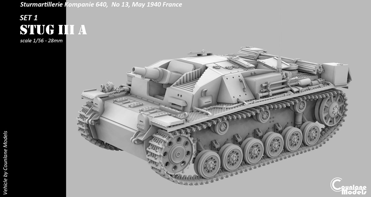 Counlane Stug III A 1940 set 1 (Germany, WW2)