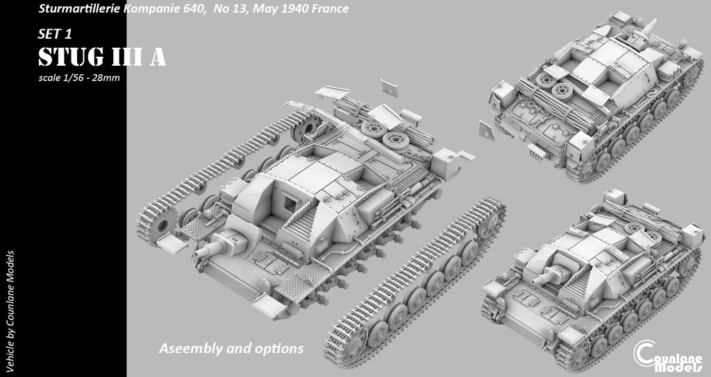 Counlane Stug III A 1940 set 1 (Germany, WW2)