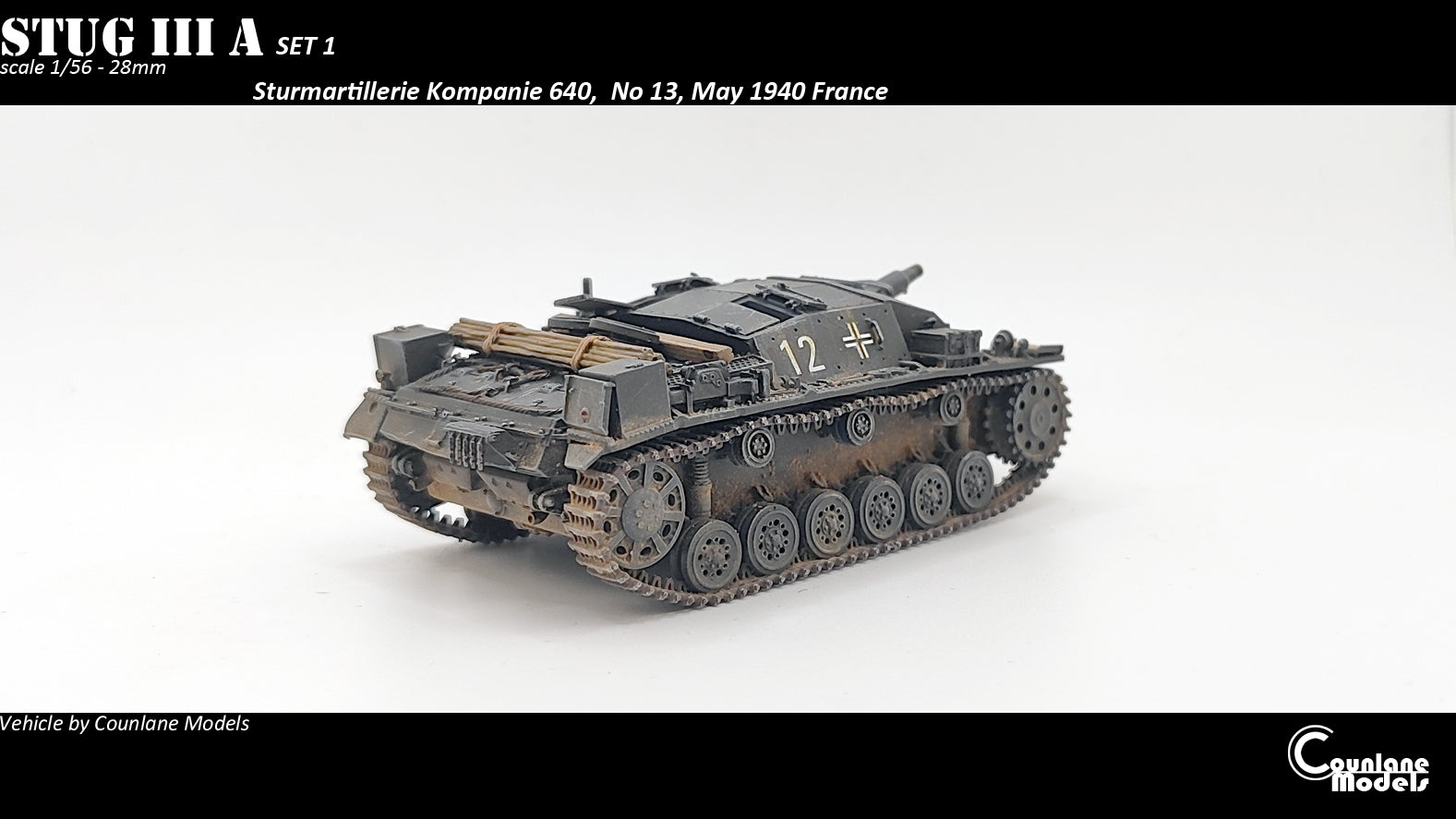 Counlane Stug III A 1940 set 1 (Germany, WW2)