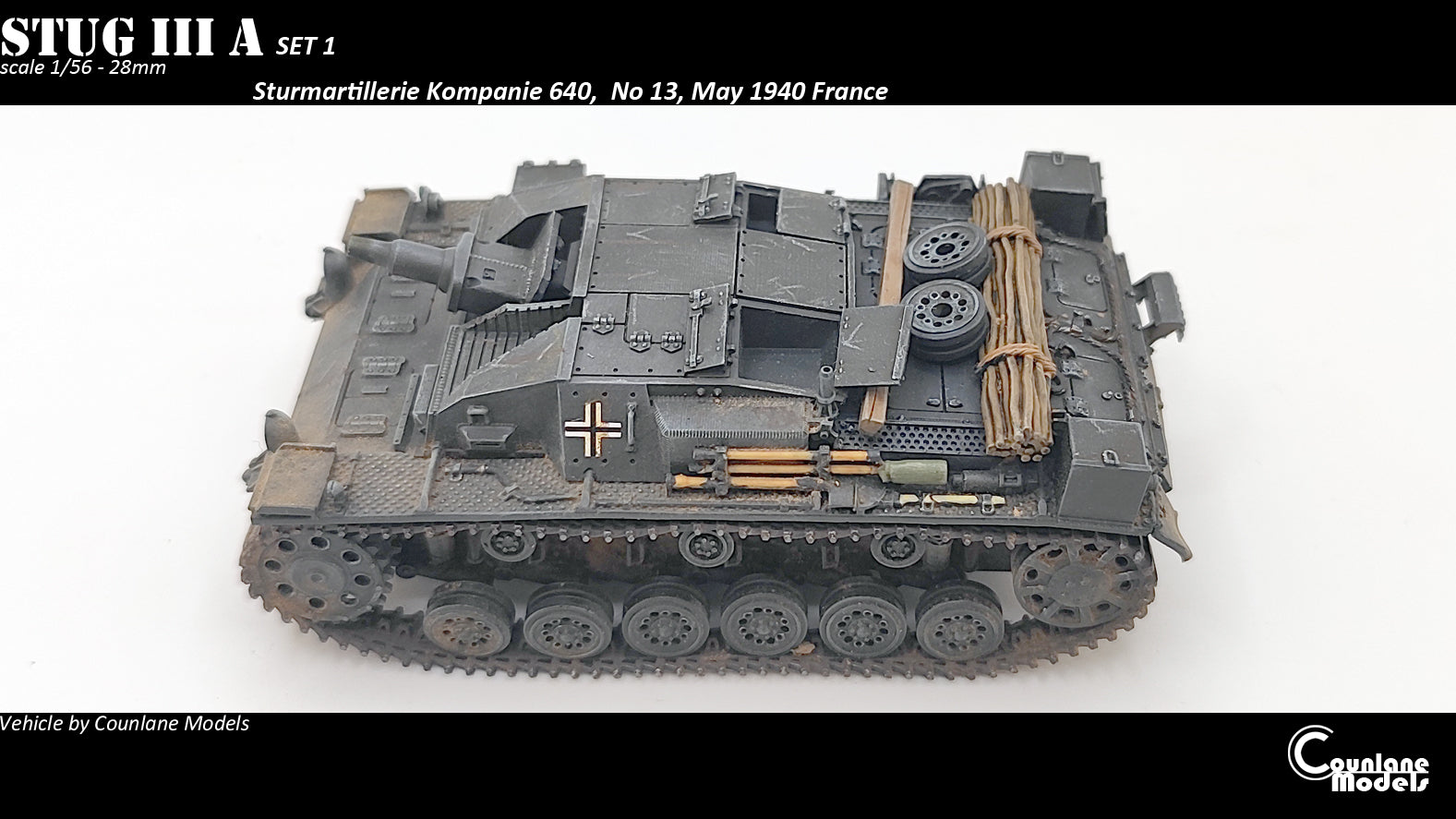 Counlane Stug III A 1940 set 1 (Germany, WW2)