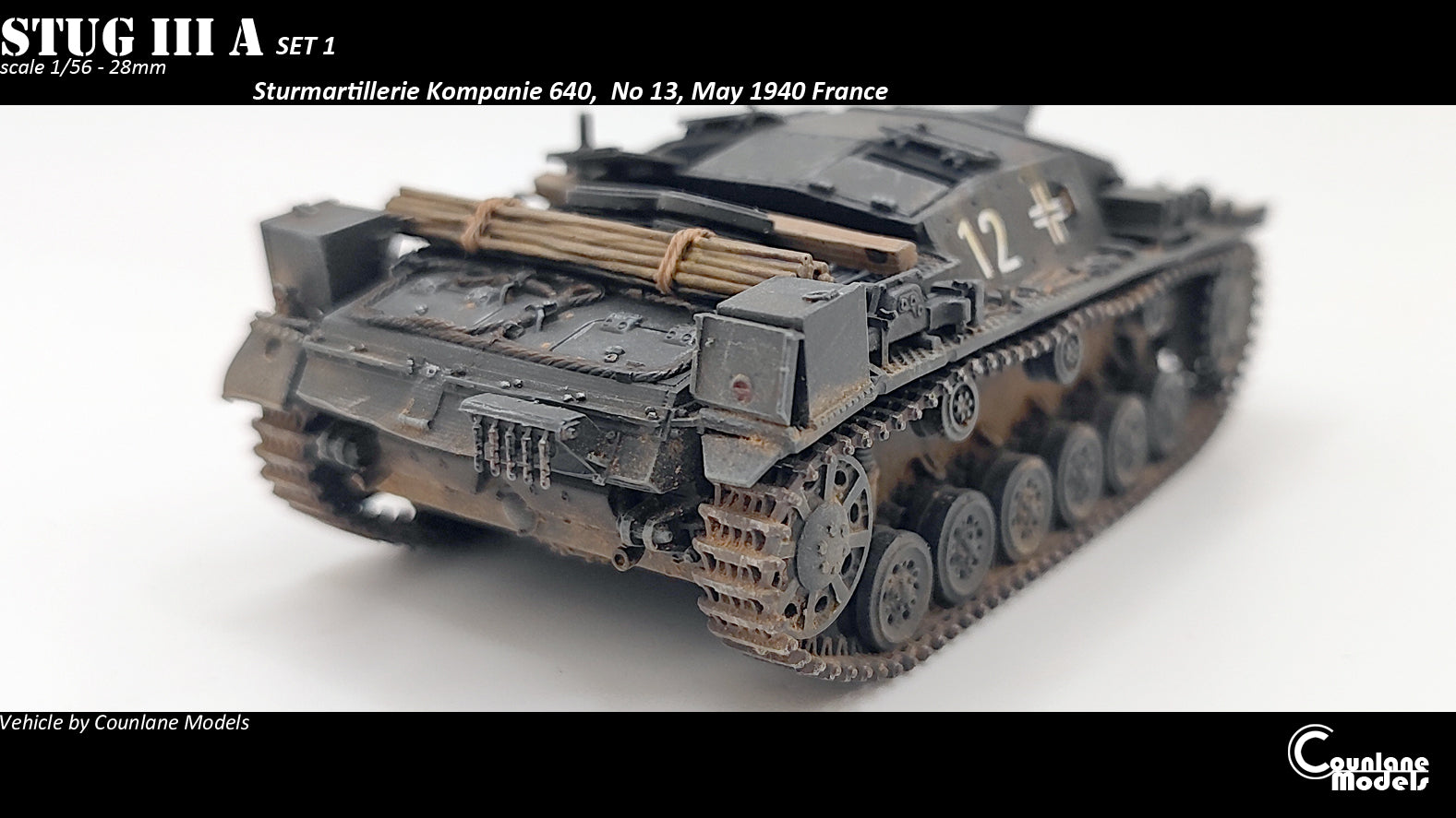 Counlane Stug III A 1940 set 1 (Germany, WW2)