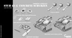 Counlane Sturmhaubitze (StuH) 42 With Concrete armor, schurzen, zimmerit (Germany, WW2)