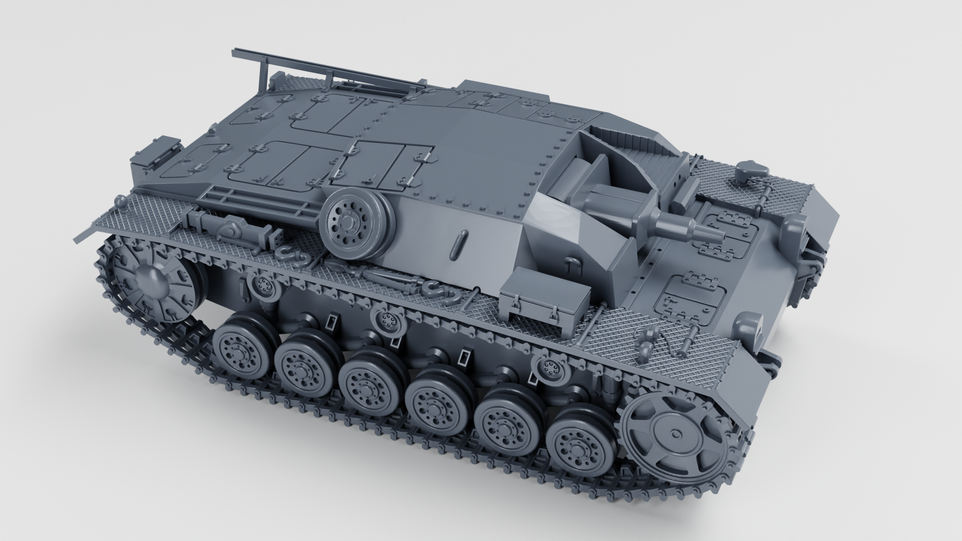 WG3D StuG III Ausf.B + 3 Tankmen (Germany, WW2)