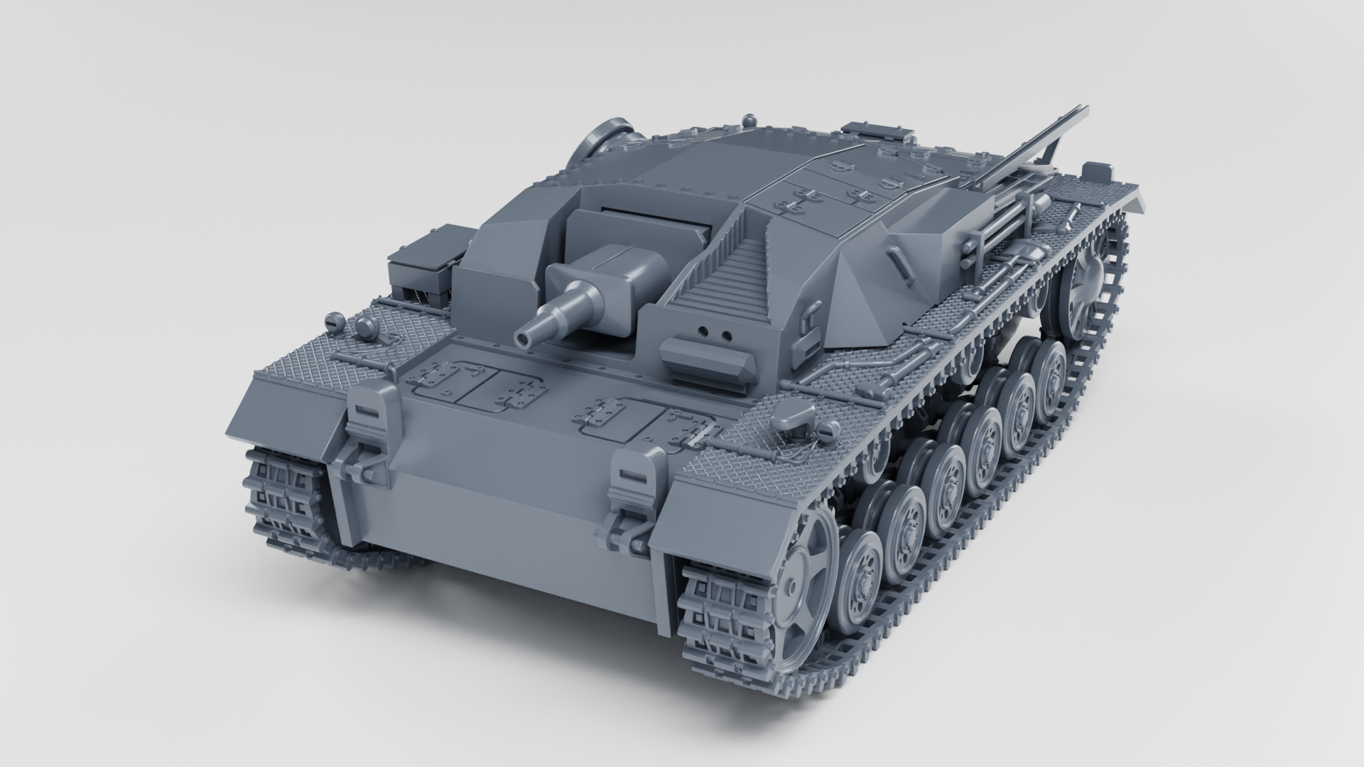 WG3D StuG III Ausf.B + 3 Tankmen (Germany, WW2)