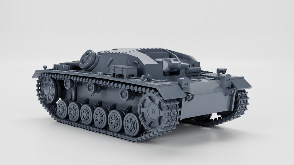 WG3D StuG III Ausf.B + 3 Tankmen (Germany, WW2)