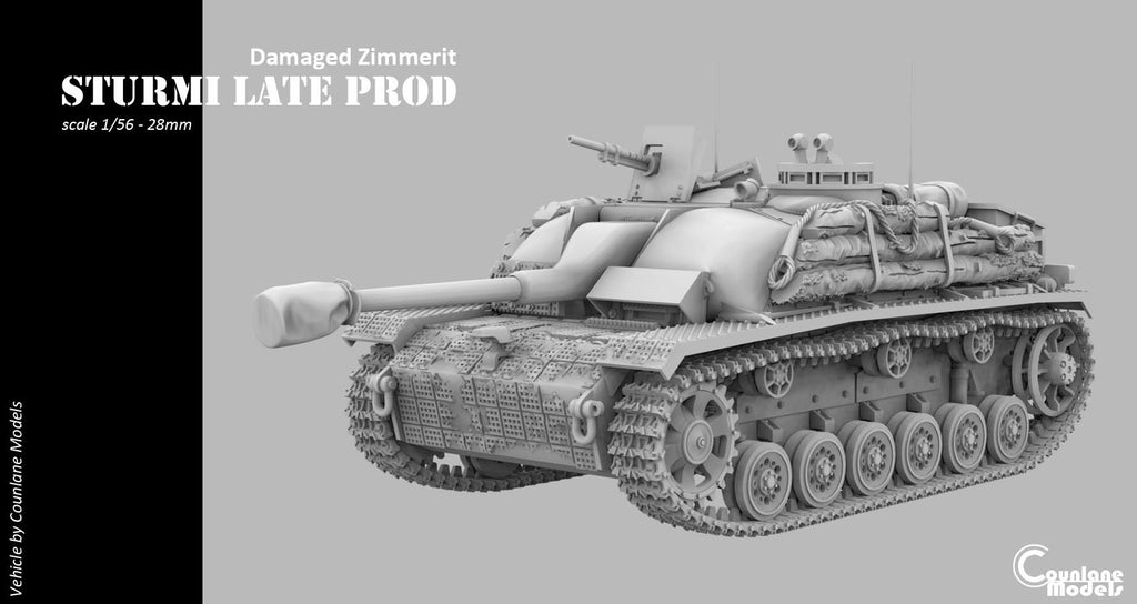 Counlane Sturmi late-1944 with zimmerit  (Germany, Finland WW2)