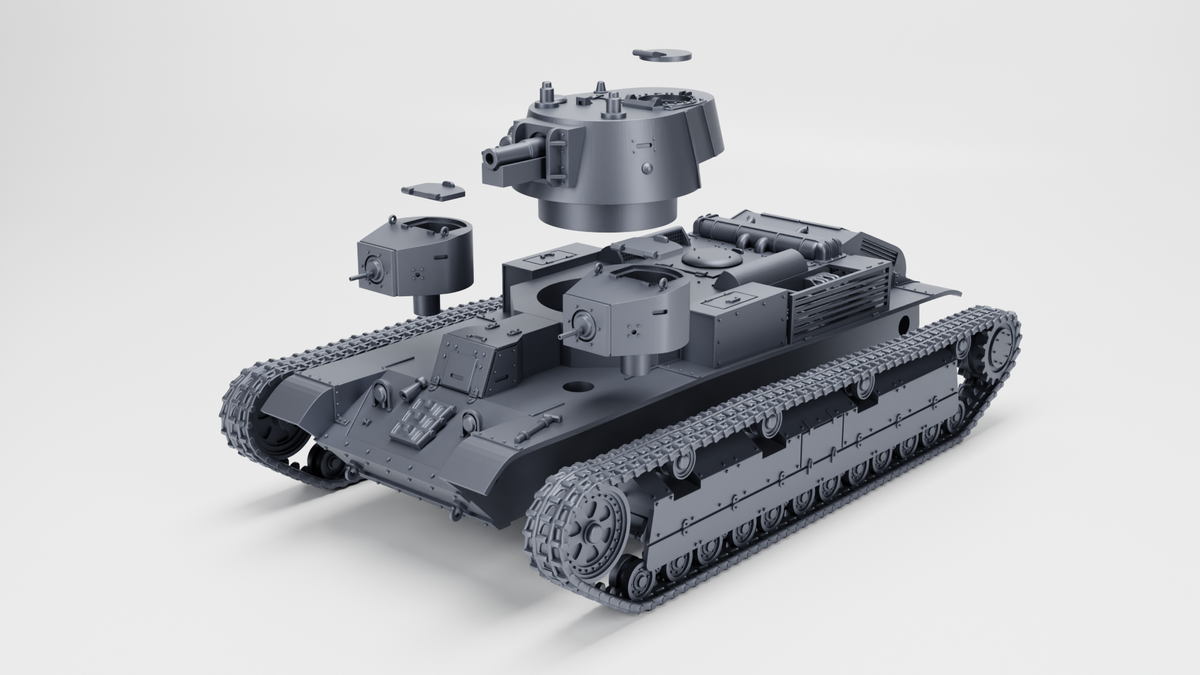 WG3D T28 model 1940 (with conical turret) (Soviet, WW2)