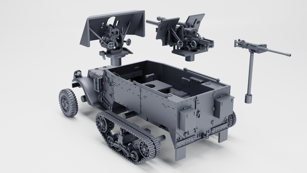 WG3D Halftrack T30 75mm HMC or T19 HMC Half-tracks (US, WW2)