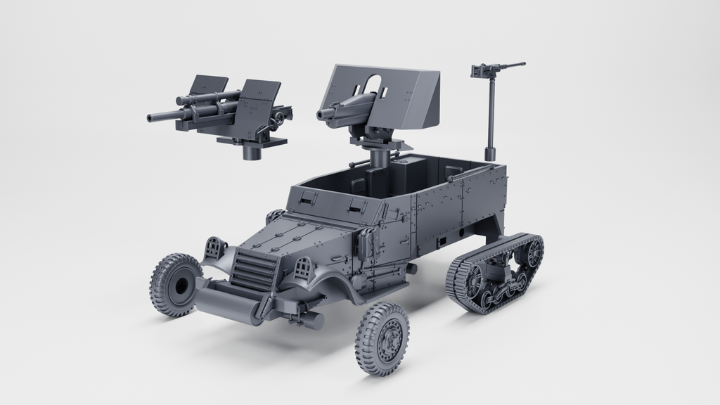 WG3D Halftrack T30 75mm HMC or T19 HMC Half-tracks (US, WW2)