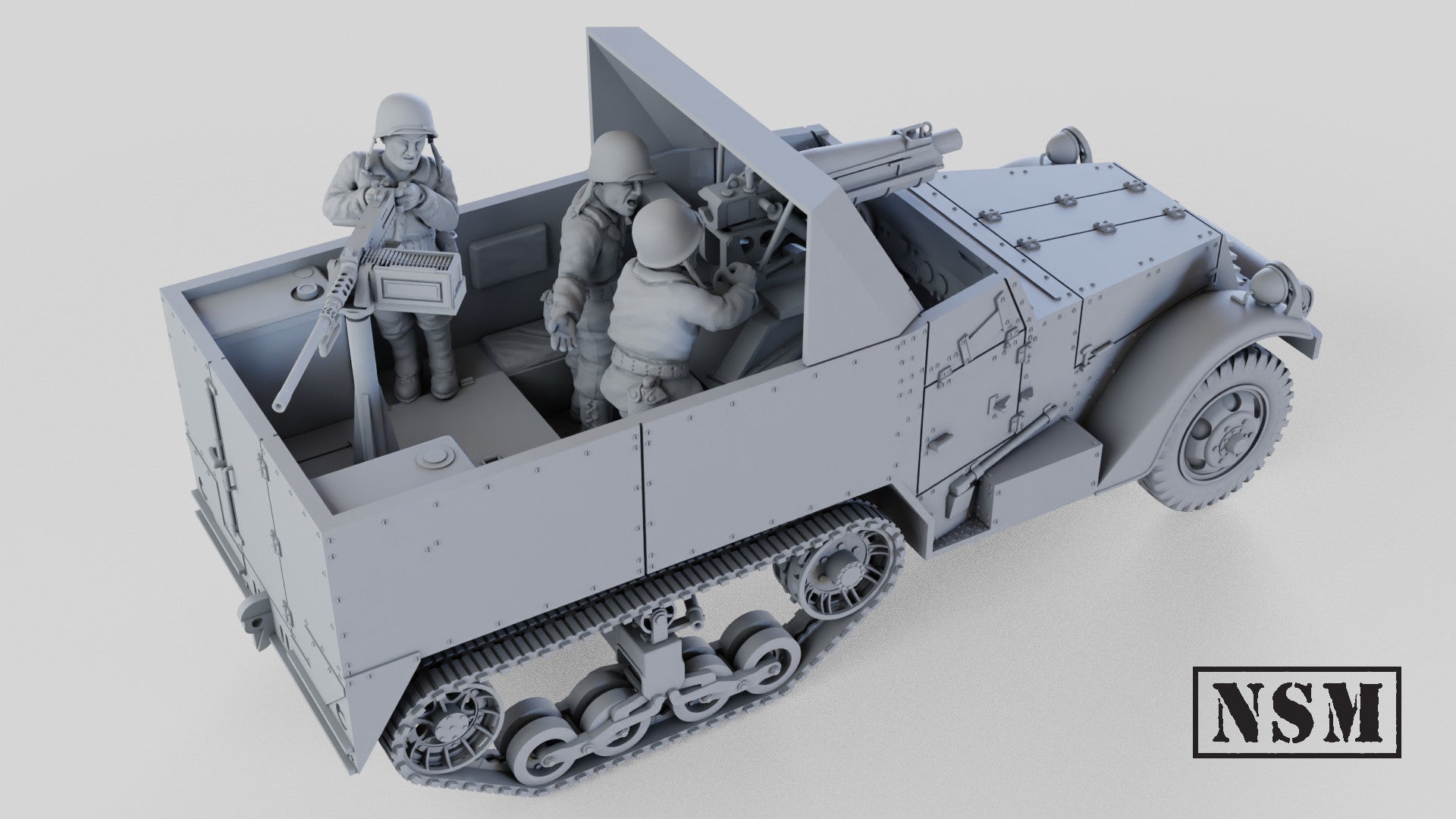 NSM T30 75mm Howitzer Halftrack (USA, WW2)