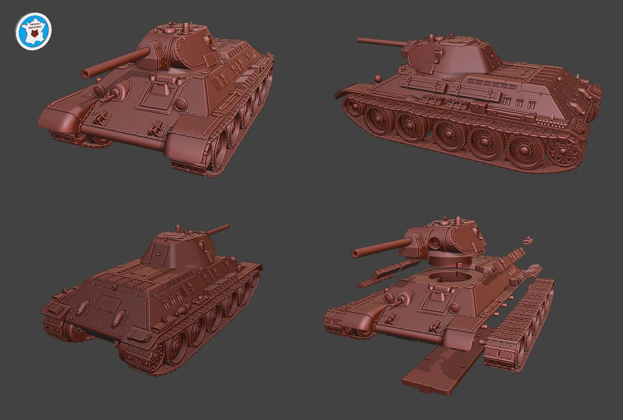 Arvernes T-34/76 m.1940/41 (Soviet, WW2)