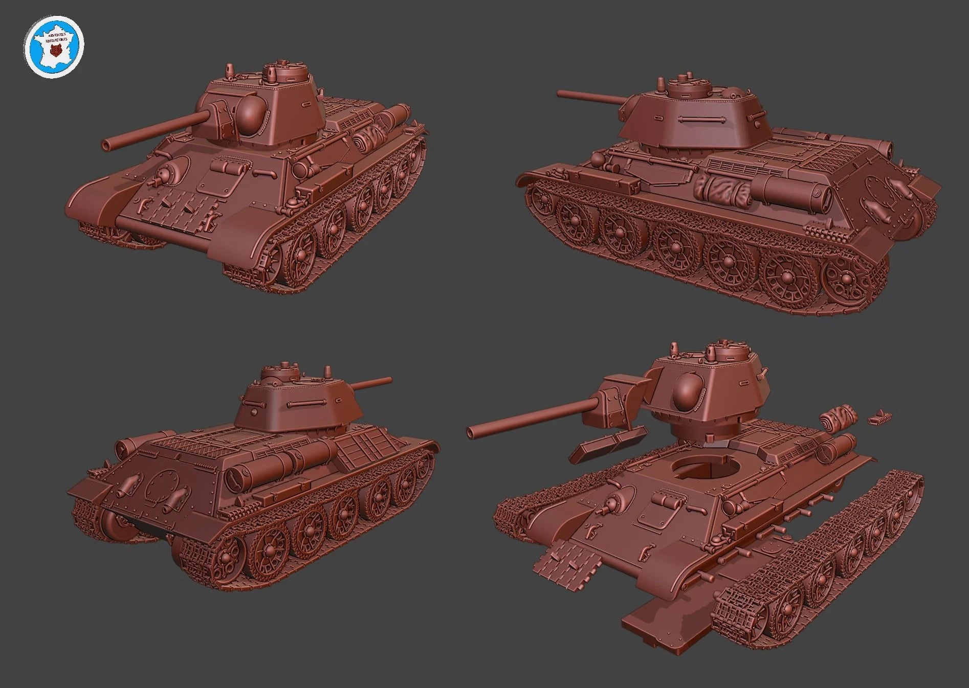 Arvernes T-34/76 m.1943 + OT (Soviet, WW2)